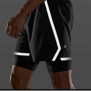 Lululemon Surge 6” Shorts with liner.